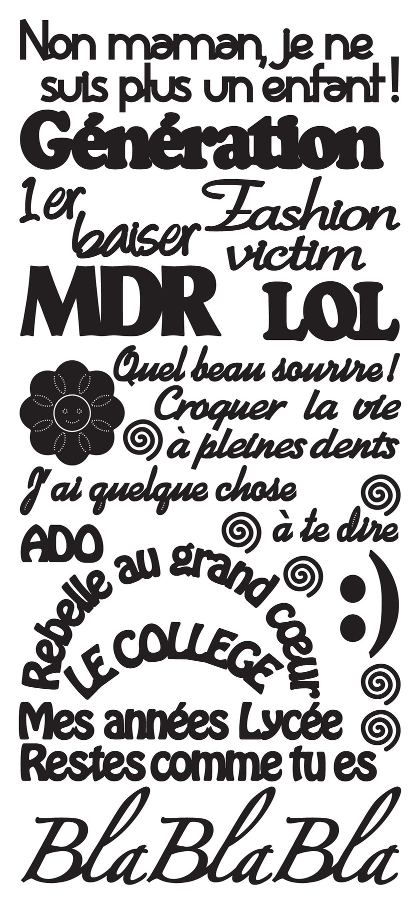 Peel Off Stickers - Génération