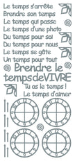 Peel Off Stickers - Le temps s'arrete