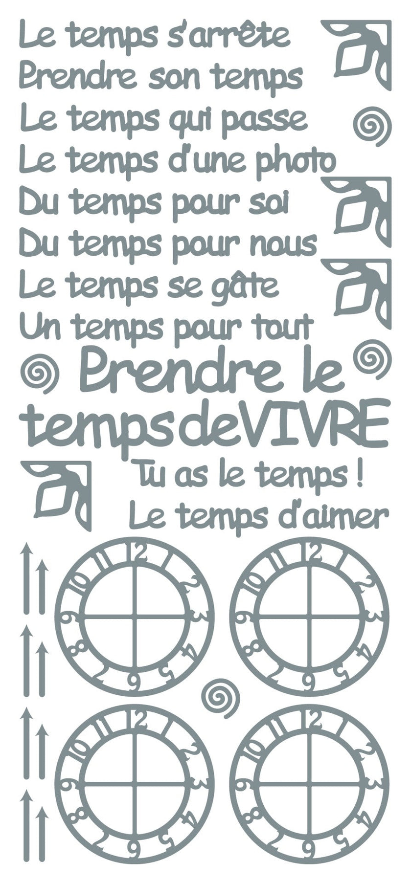Peel Off Stickers - Le temps s'arrete