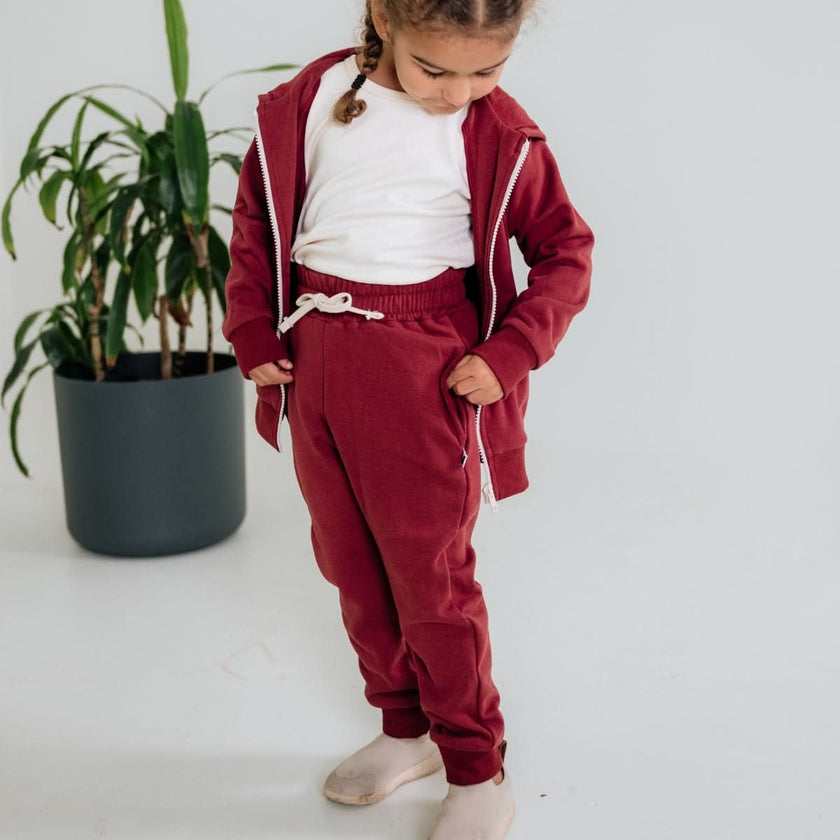 Baby/Kids' Bamboo Fleece Joggers | Terracotta