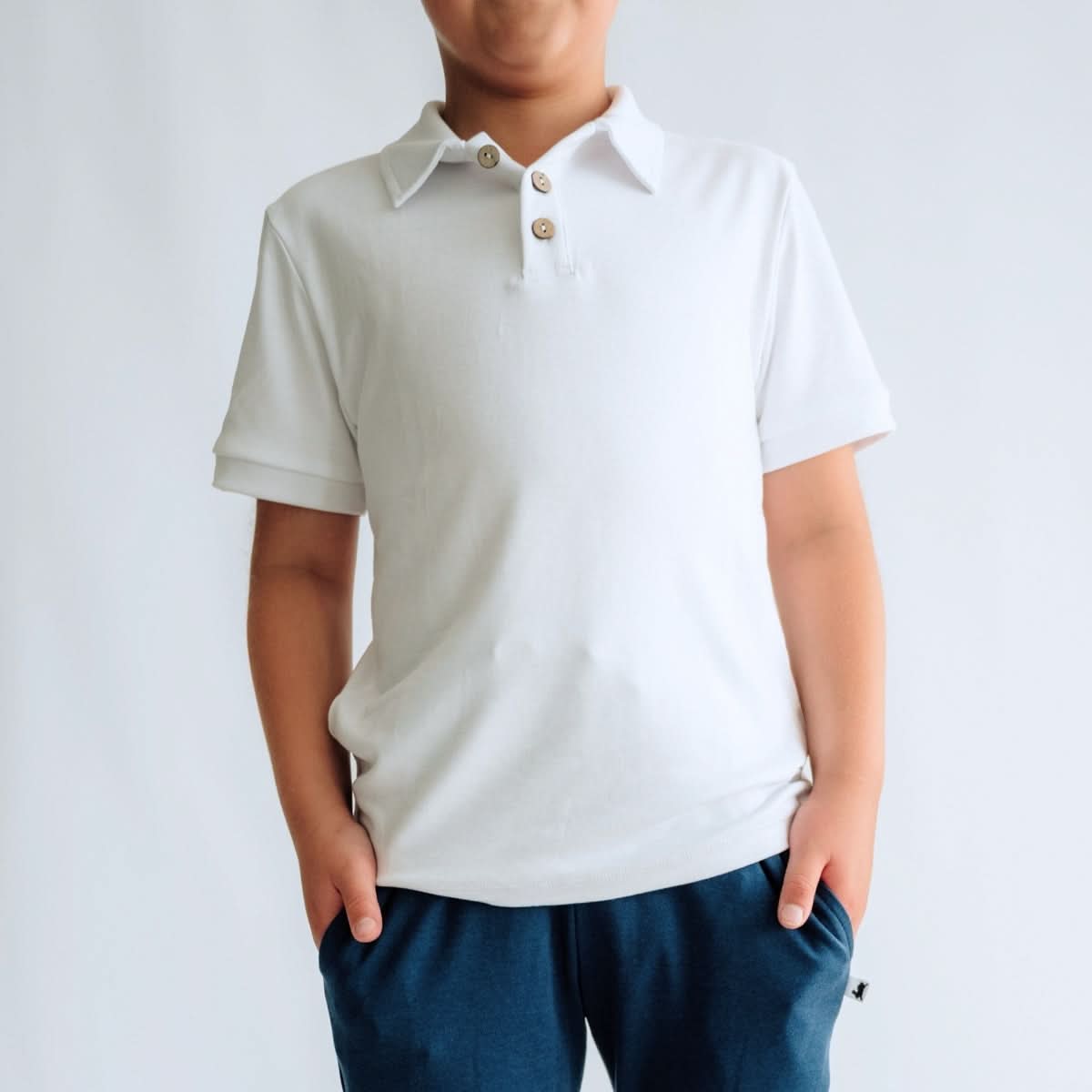 Youth Bamboo Polo Shirt | Navy