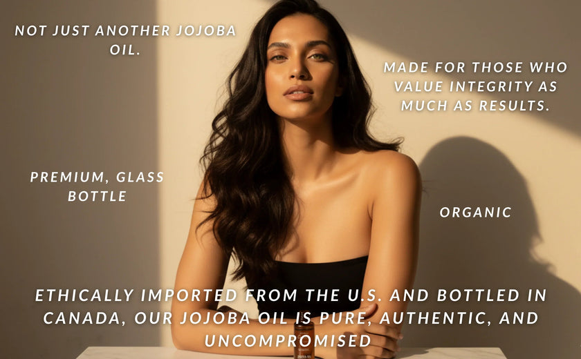 Canadian Grace 100% Organic Jojoba Oil – For Sensitive, Reactive & Acne-Prone Skin + Dry-Feeling or Oily Scalp