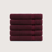 Pure Cotton Bath Towel Set – Burgundy & Turquoise | 500gsm Wholesale Towels