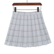 Mini Plaid Pleated High Waist Skirt A- Line Skirt