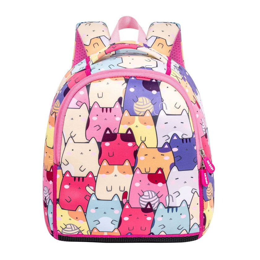 Kids Animal Print School Backpack – Dinosaur, Kitten & Forest (Ages 3–6)