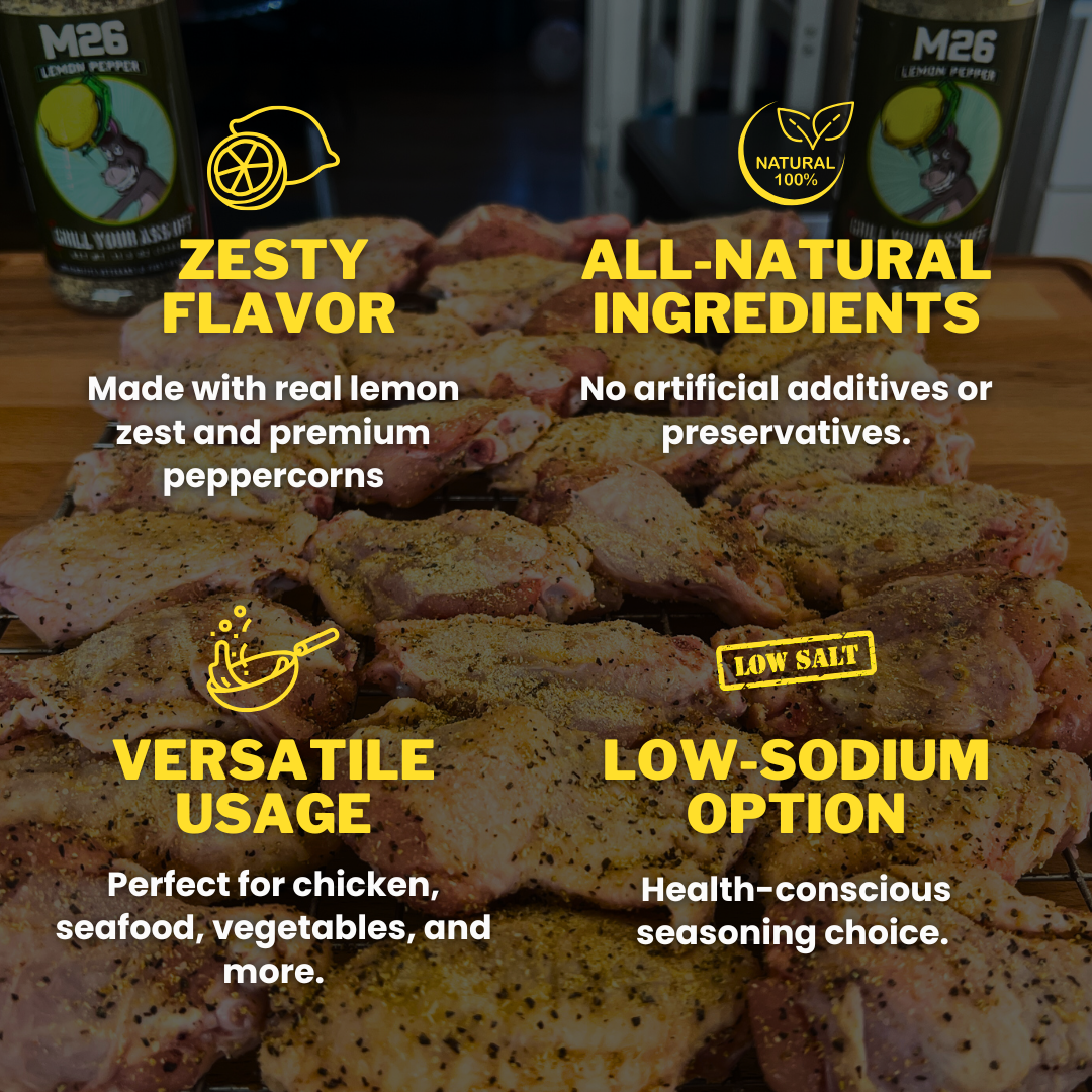 Grill Your Ass Off - M26 Lemon Pepper Seasoning