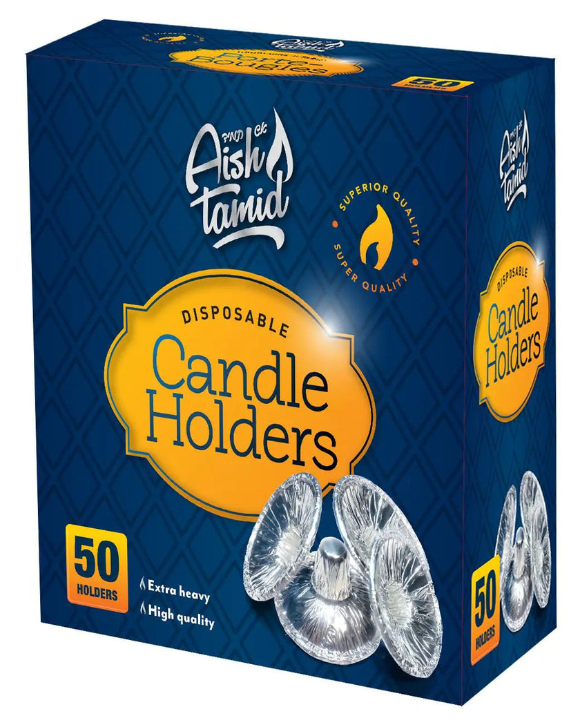 Aish Tamid - Disposable Candle Holders