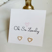 Jane diamond heart studs