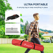 Soozier 6' x 6' Baseball Net for Hitting Pitching Practice with Carry Bag, Red