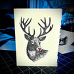 Guide My Slay Tonight Holiday Card | LINOCUT CARD