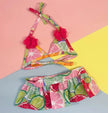 Citrusy Dog Swimwear | Fruit Print Dog Swim Outfit