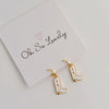 Kataleya Cowboy Boot Huggie Hoops