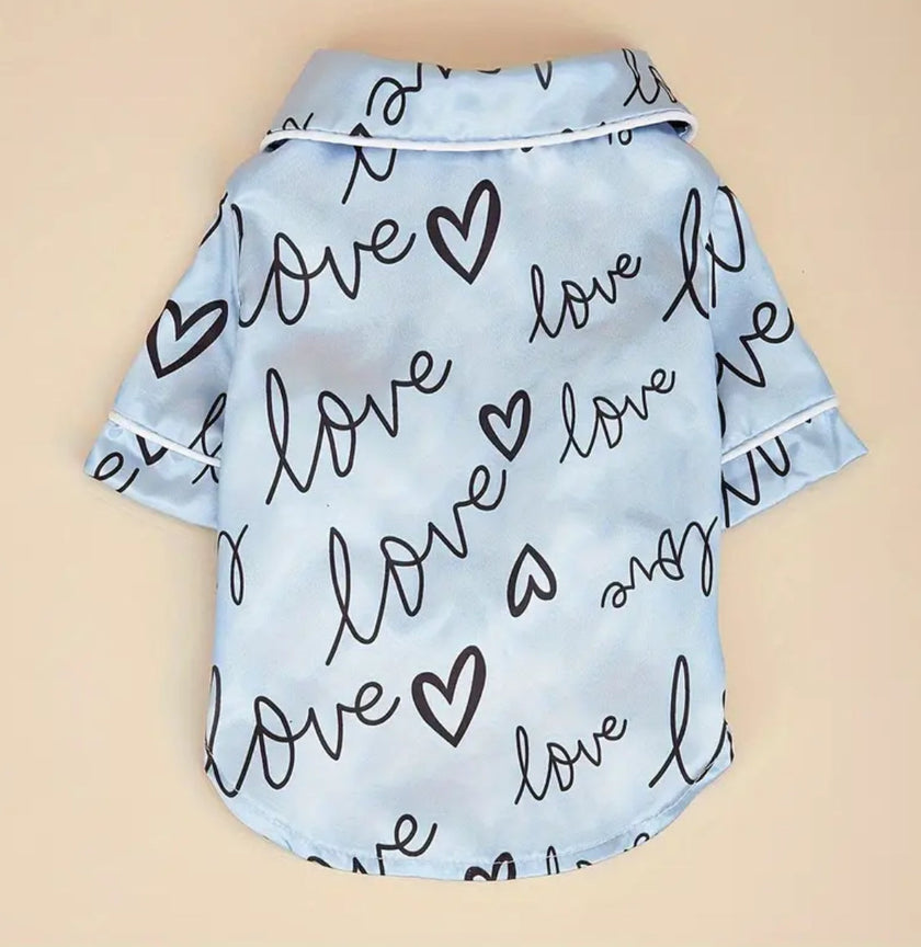 Love Me Dog Pyjamas | Soft Dog Loungewear Set