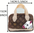 Chewy Pawtton Dog Purse Toy | Plush Dog Toy