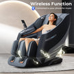Mega Sale-Costway-Premium 3 Level Zero Gravity Full SL Track, Massage Chair With Heat- Dual Foot Rollers-Intelligent Body Scan With Shiatsu Rollers-JL10029WL