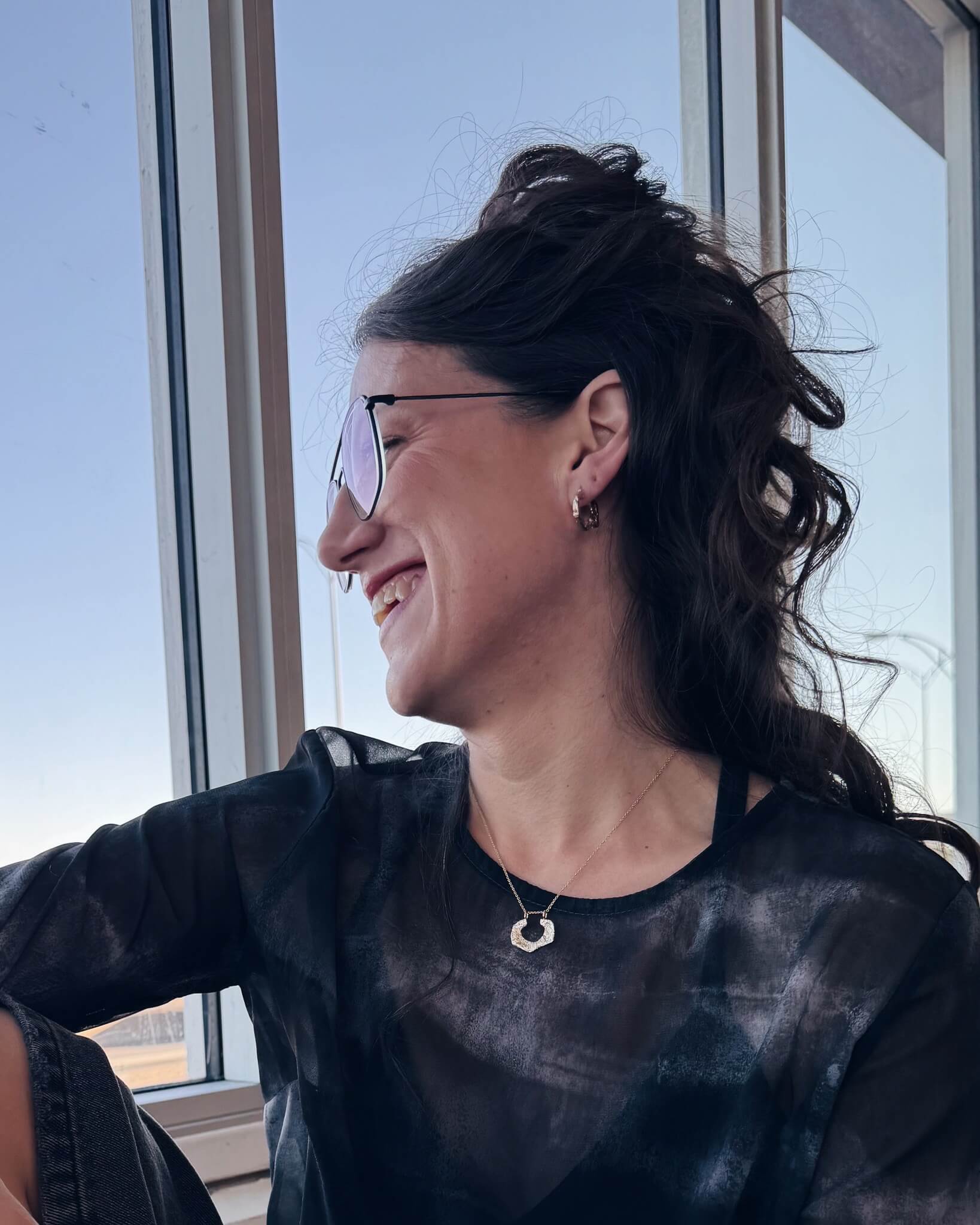 Shine – Collier pendentif réversible fait à la main