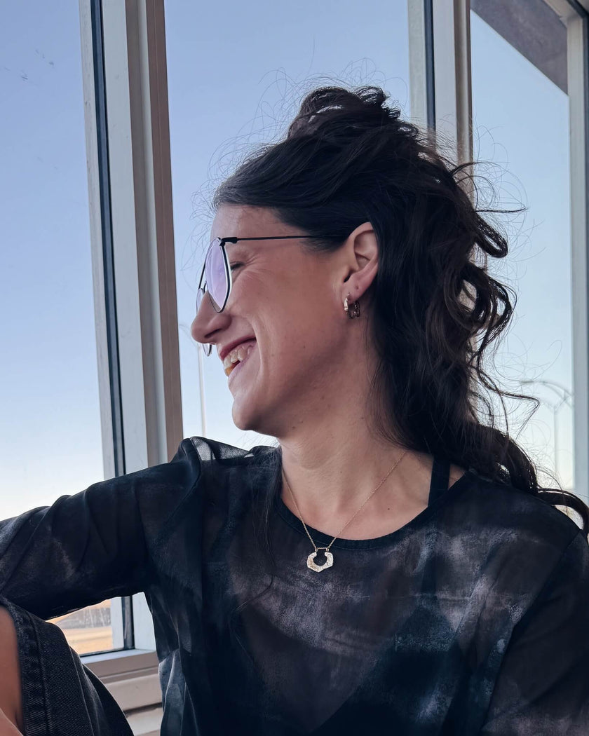 Shine – Collier pendentif réversible fait à la main