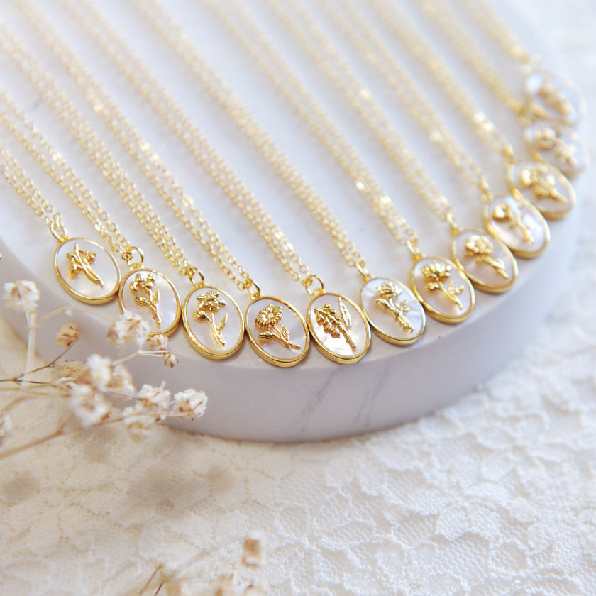 Flora Birth Flower Necklace