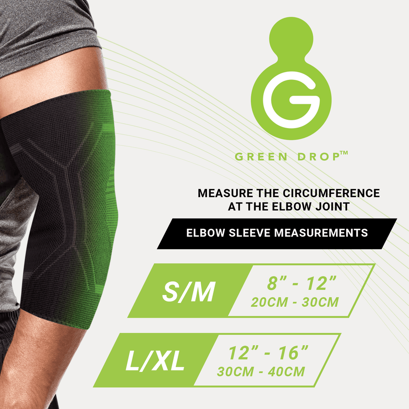 Green Drop Elbow compression Sleeve
