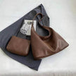 2Pcs Handbags Large Capacity Women's PU Leather Bags + Wallet