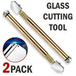 2Pcs Professional Glass Cutter Metal Carbide Precision Anti-Skid Cutting Tools