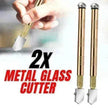 2Pcs Professional Glass Cutter Metal Carbide Precision Anti-Skid Cutting Tools