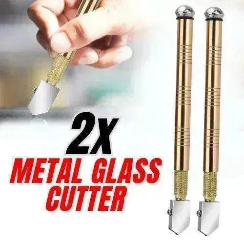 2Pcs Professional Glass Cutter Metal Carbide Precision Anti-Skid Cutting Tools