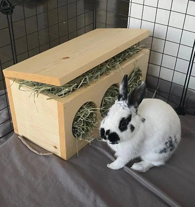 Boîte à foin pour lapins et cochons d'Inde