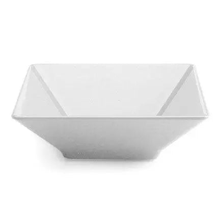 Bol carré en mélamine, blanc, 12 1/2