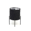Isha Black Braided Planter