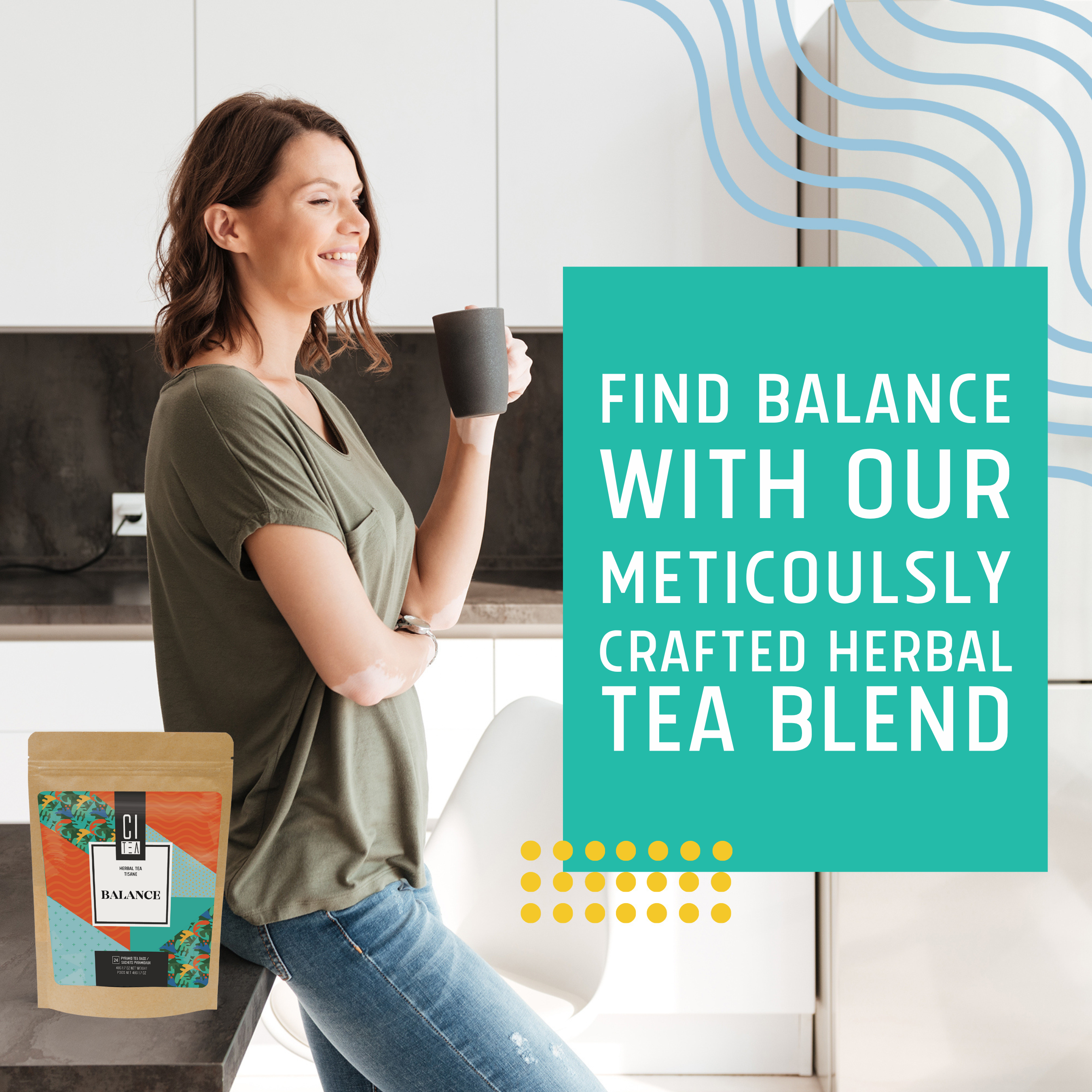 Balance Herbal Tea Pyramid Tea Bags