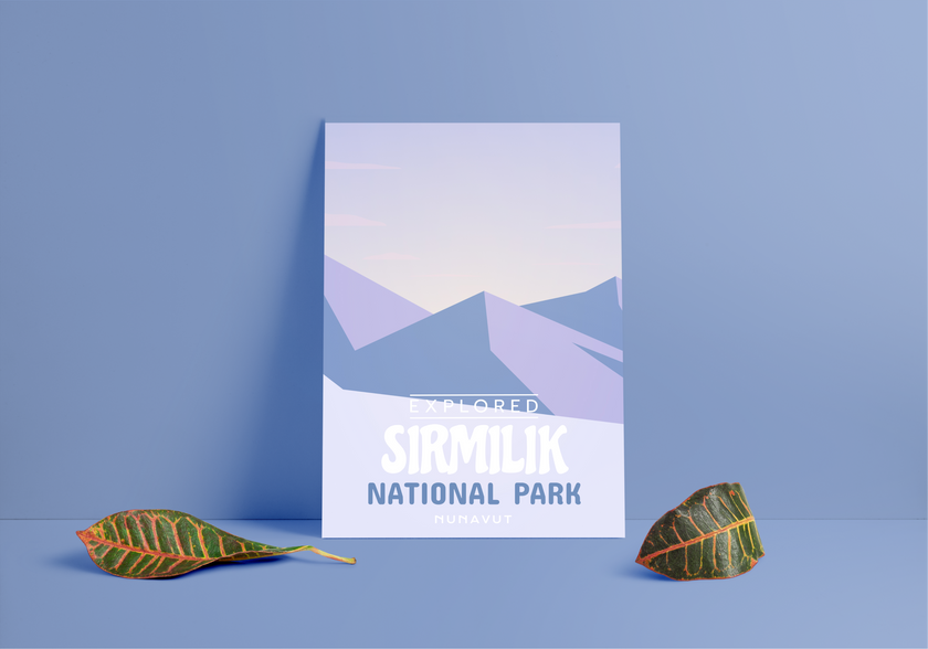 Sirmilik National Park 'Explored' Poster, Canada Parks