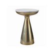Byla Brass & Marble Side Table