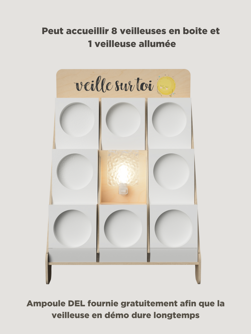 Night light display - Large 9 places - Veille sur toi