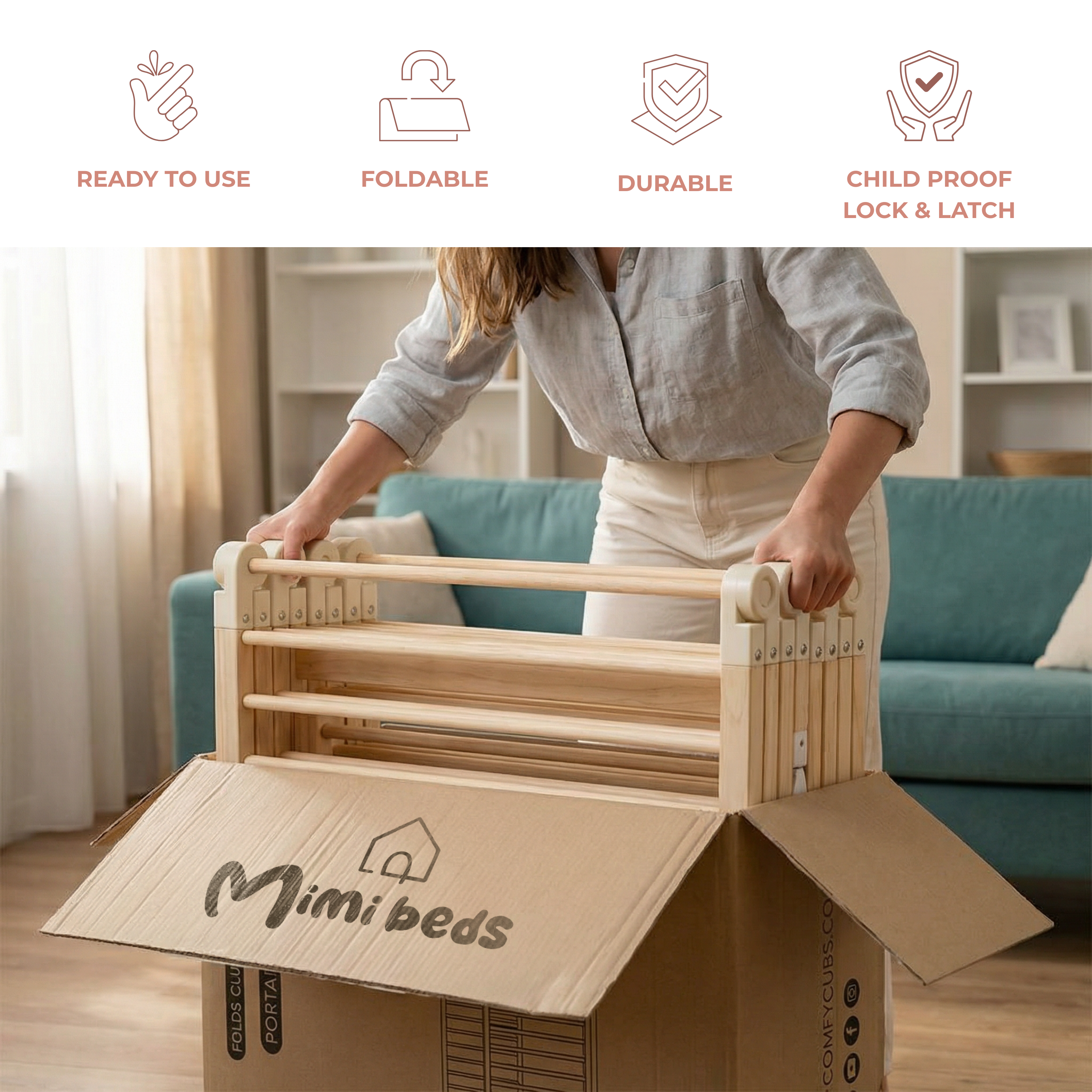 MESSI Wooden Playpen