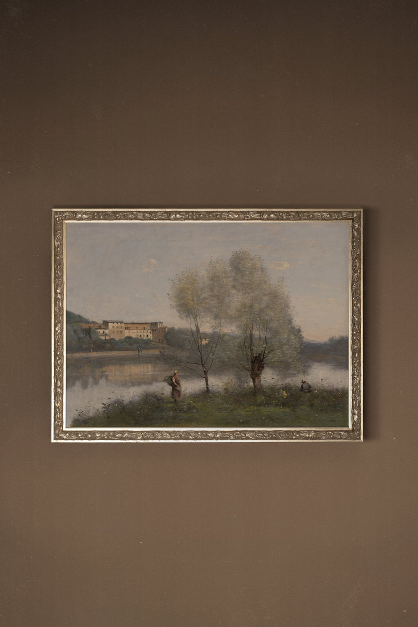 DOUCEUR DU RIVAGE, CADRE VINTAGE ARGENT