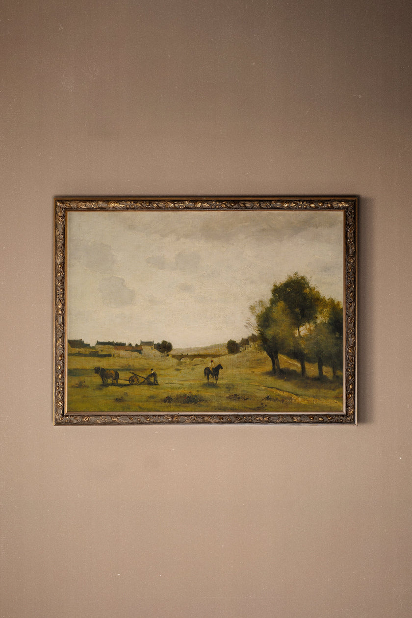 ÉVEIL DES CHAMPS, CADRE VINTAGE BRONZE