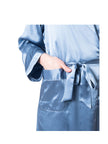 Women's  Mulberry Silk Robe Twilight Blue