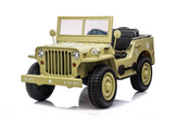 24V Army Jeep 3 Seater DELUXE Kids Ride On Car with Remote Control