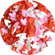 Hearts Fimo slices mix