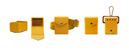 Ra Yellow Deck Box - Hard Shell - Textured Vegan Leather