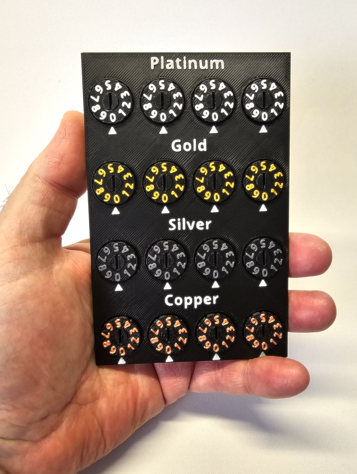 Platinum, Gold, Silver and Copper tracker for D&D and more...