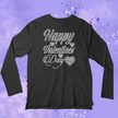 Happy Valentine's Day Rhinestone Shirt – Love Sparkle Bling Tee | Blingdazzel