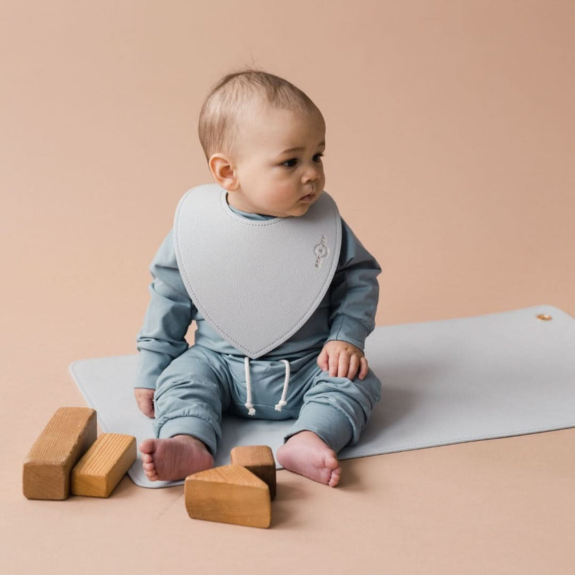 Vegan Leather Changing Mat | Blue