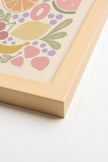 Fruits Pastel, Toile rigide encadrée