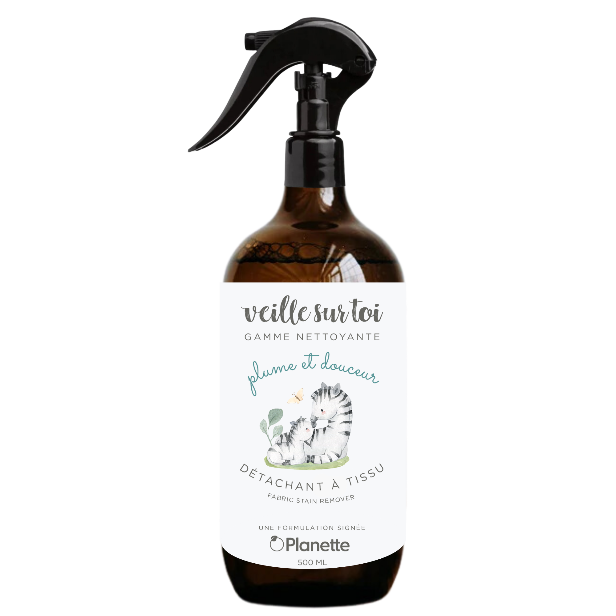 Cleaning line - Fabric stain remover - 500 ml - Box of 8 - Veille sur toi & Planette
