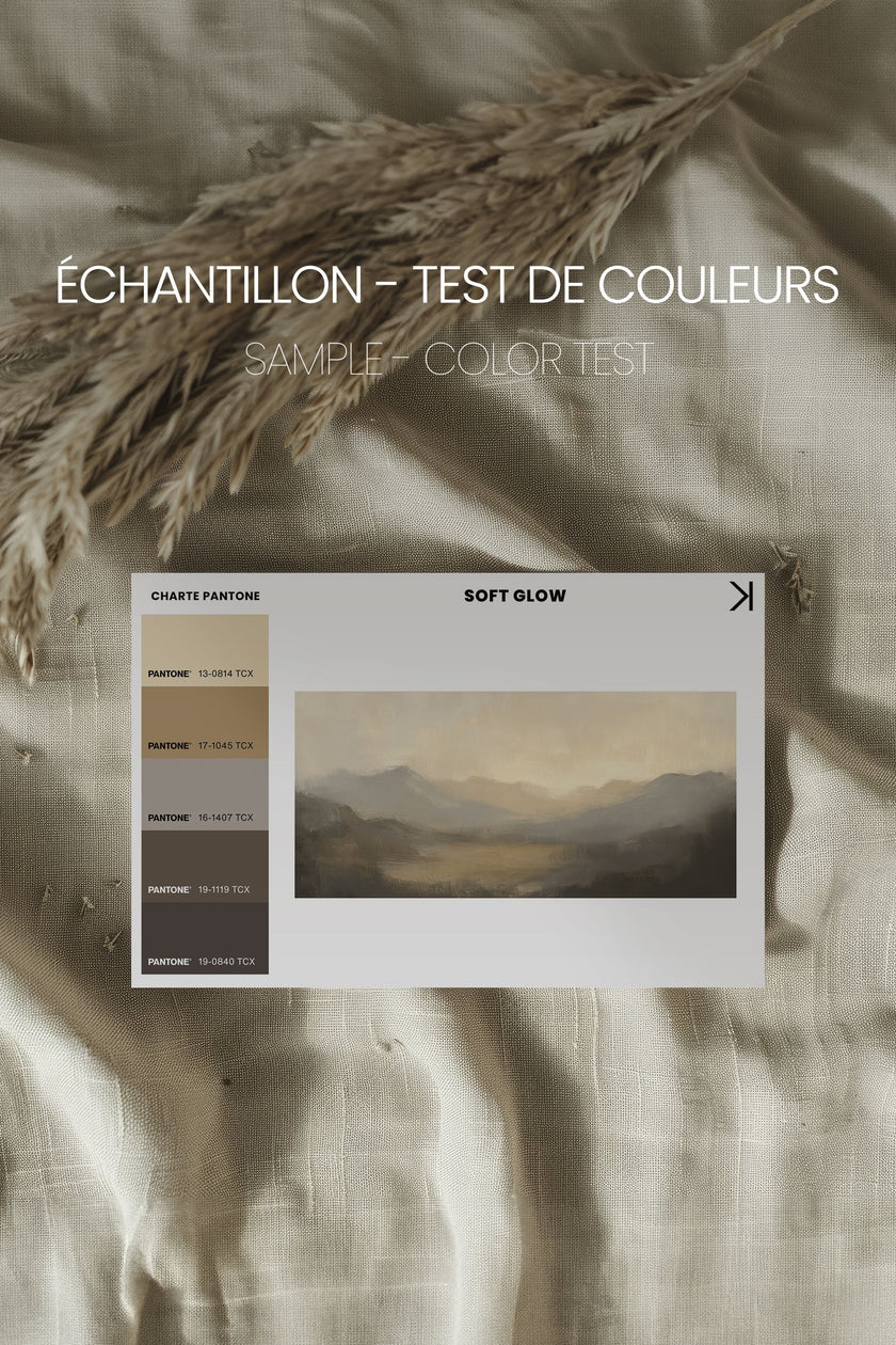 SOFT GLOW, Oeuvre sur toile étirée