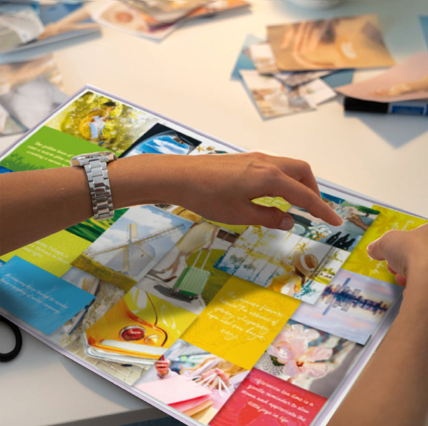 Vision Board Dream List Book Kit – Inspirational Sticker & Photo Card Set