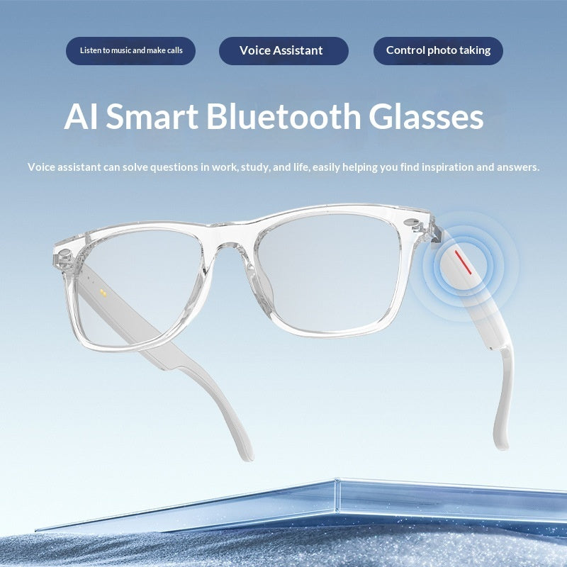 Bluetooth Smart Glasses with Blue Light Blocking Lenses for Calls Navigation and Music