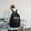 Large Capacity Multi-Layer School Backpack – White, Red, Purple, Black, Khaki